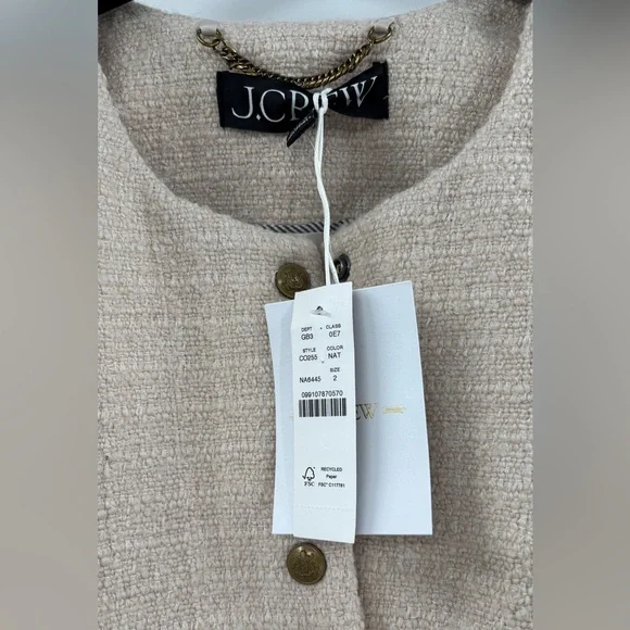 J.Crew Bridgette lady jacket in tweed in Natural - Picture 10 of 10